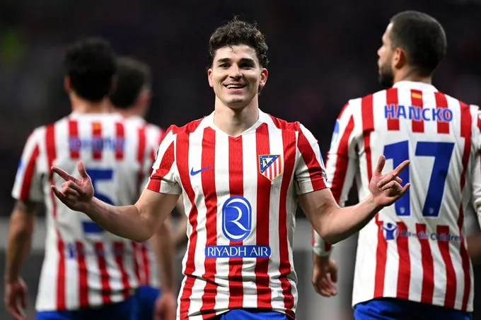 500彩票网中心-9球4助攻，阿尔瓦雷斯本赛季欧冠已经参与13球